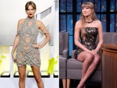 Daring outfits Taylor Swift has worn throughout her career, from see-through dresses to plunging necklines