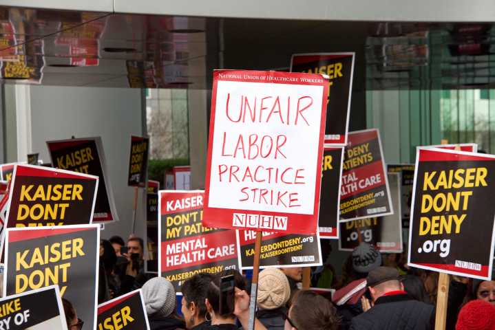 Unionized Kaiser Permanente Workers Begin Five