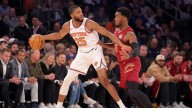 Knicks withstand comeback attempt from short-handed Cavs, take opener 119