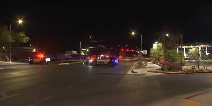 Pedestrian dies after crash at east Las Vegas intersection