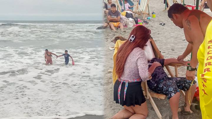 Mollendo: socorristas rescatan a menor de ahogarse en el mar