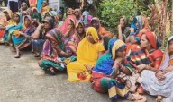 BJD workers stage protest in Ganjam over arrest of party leader in attempt to murder case