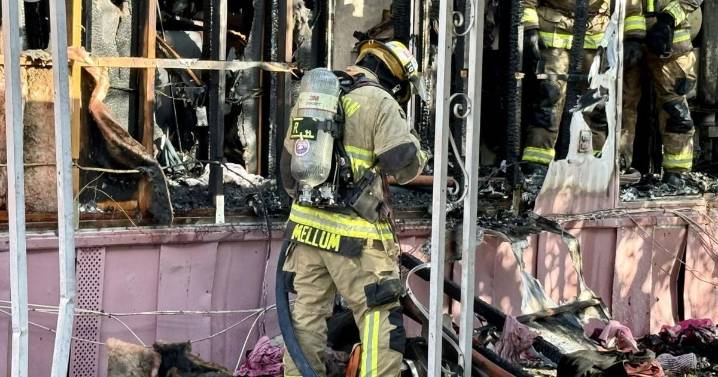 Four people displaced after mobile home fire on Tucson's southside