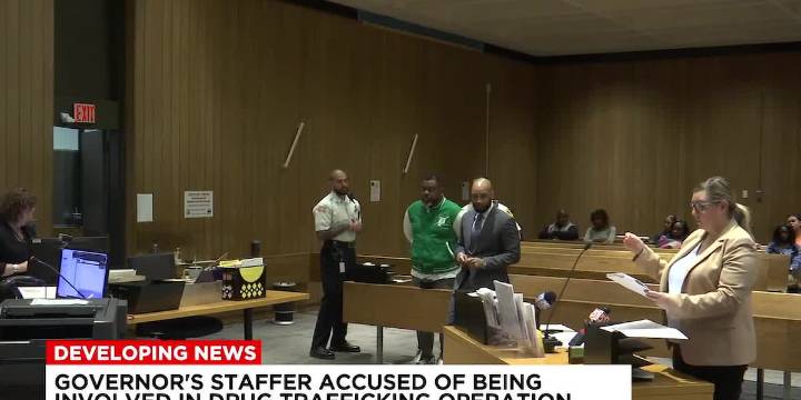 Former Healey staffer facing drug charges appears in court