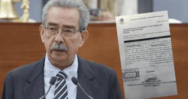 Crisógono Pérez suaviza propuesta de exhorto a Sefin; le pone "invitación"