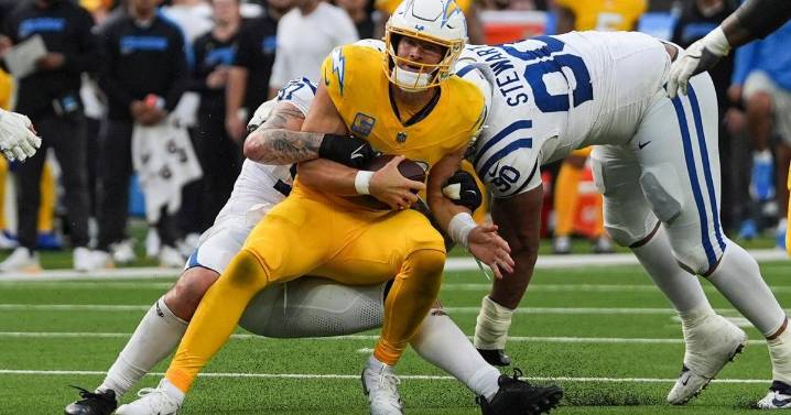 Slipping Chargers see just how high bar is being set in AFC in loss to Colts