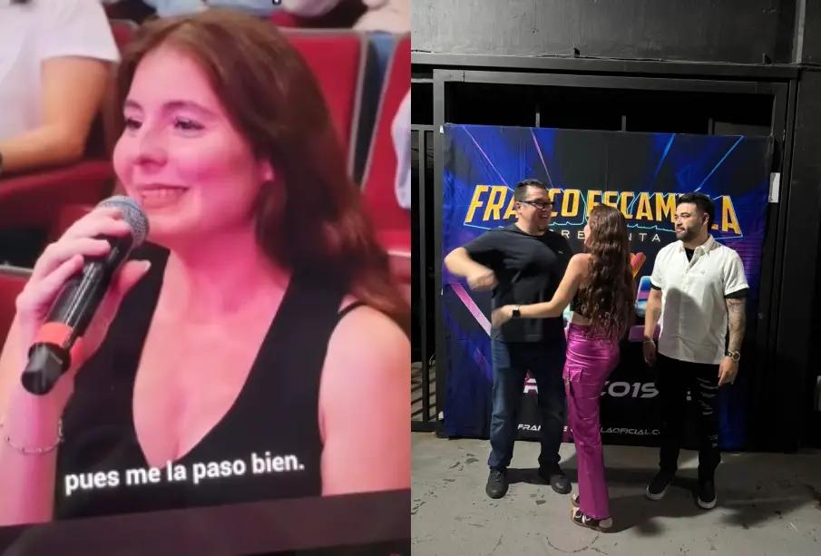 “Me la paso bien”: funcionaria de Puerto Vallarta causa polémica en show de Franco Escamilla (VIDEO)