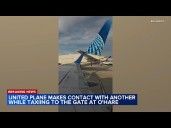 2 United Airlines planes make contact at Chicago O'Hare Airport, officials say