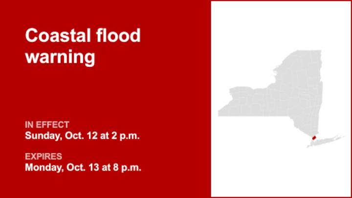 NY weather: Coastal flood warning for Westchester County for Sunday and Monday
