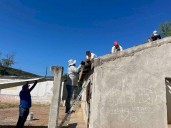 Impulsa JCAS instalación de cosechas de agua de lluvia en Tubares en Urique