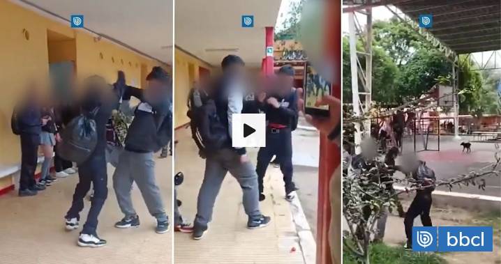 VIDEO | Alumnos fueron detenidos tras riña al interior de liceo en Vallenar: uno usó arma blanca