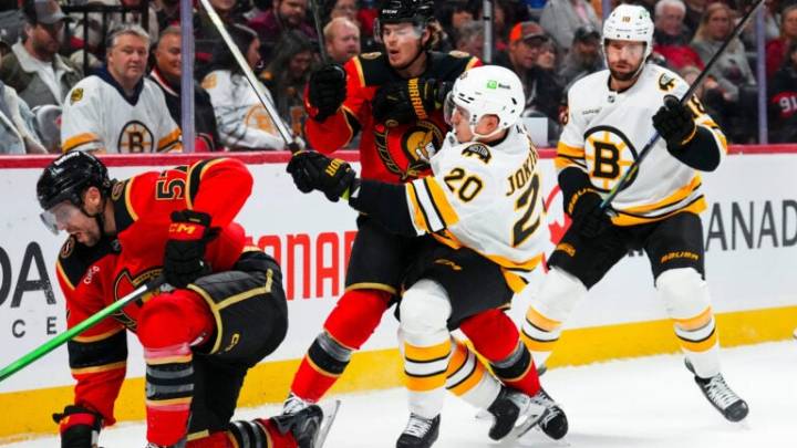Bruins' struggles continue with blowout loss to Senators 7