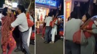 Indore Shocker! Woman Catches Husband Shopping With Girlfriend On Karwa Chauth Night; Street Drama Goes Viral