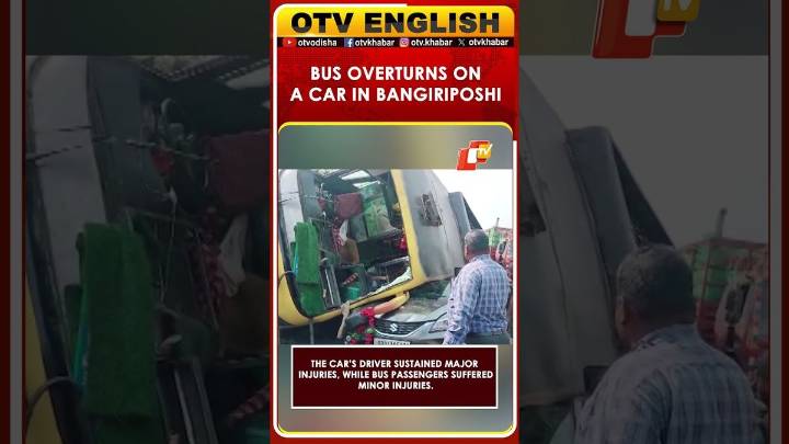 Bus Collides With Car On NH-49 In Odisha’s Mayurbhanj, Several Passengers Injured