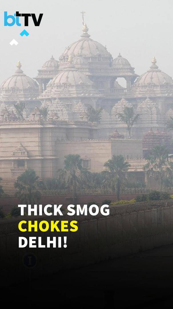 Delhi Struggles To Breathe As Smog Blankets City After Diwali; Air Quality Dips To ‘Very Poor’