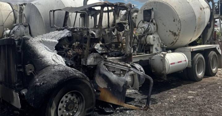 Livelihood of Colorado family hangs in the balance after arsonist sets concrete mixer trucks ablaze