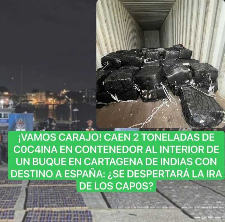 «Golpe al Narcotráfico: Incautan 2 Toneladas de Cocaína en un Buque con Destino a España»