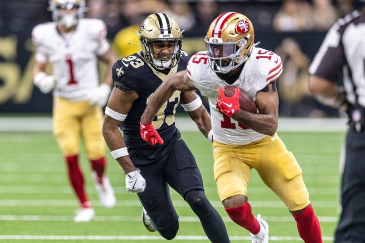 49ers WR Jauan Jennings plays with ‘5 broken ribs,’ ankle, shoulder injuries