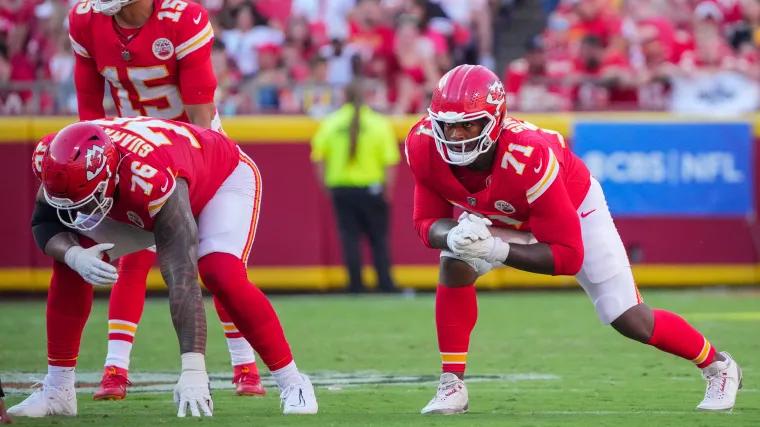 Chiefs' Josh Simmons a surprise addition to injury report before Lions game
