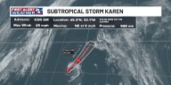 Subtropical Storm Karen: Setting records and probably speaking to the manager