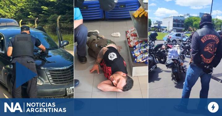 Guerra de motociclistas en La Plata: 13 demorados, tres heridos y armas incautadas
