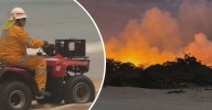 Moreton Island: 'Careless' beach campfire sparks major blaze on tourist island during total fire ban