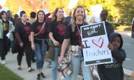'I feel really warm in my heart': Hundreds of people rally to support Natomas teachers