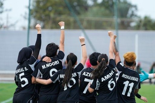 Some 4 years after fleeing Afghanistan, a group of refugees returns to international competition