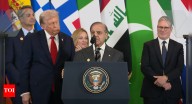 Watch: Donald Trump pauses speech, asks Pak PM Shehbaz Sharif to say 'few words'; Sharif kowtows, parrots ceasefire claim