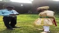 Man dressed as Shivaji clashes with guard over language dispute in Maharashtra