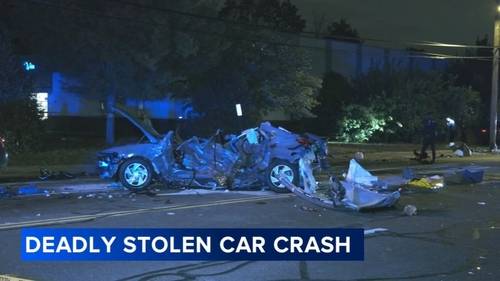 2 in custody after deadly crash involving stolen SUV in Philadelphia's East Oak Lane section