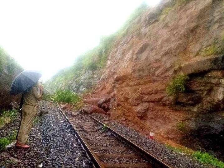 Rain fury in South Odisha: Train services hit as landslide damages rail tracks in Rayagada