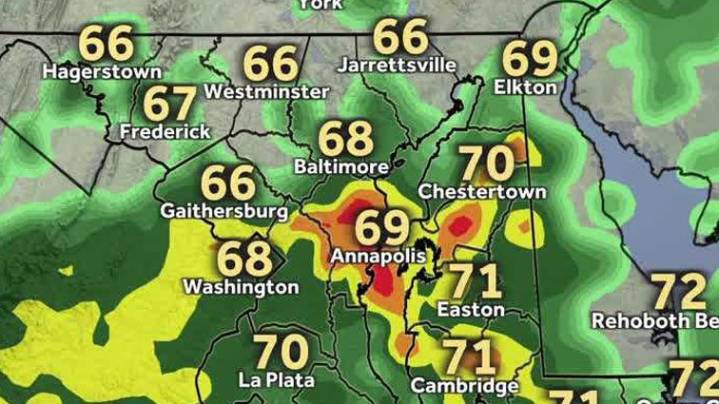 Weather: Widespread rain to impact Maryland early Wednesday