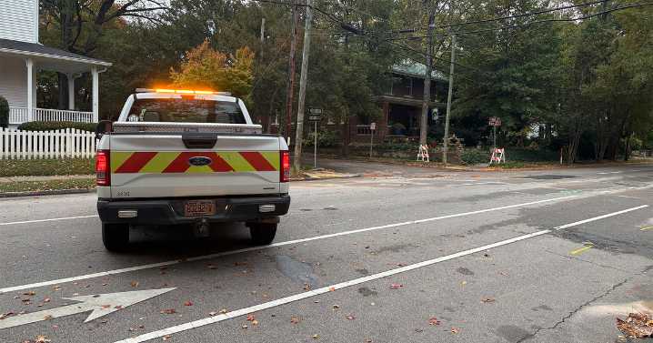 N. Blount Street in front of William Peace University closed for repairs :: WRAL.com