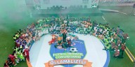 Clara Brugada entrega uniformes a infancias para participar en el Primer Torneo de fútbol ‘Ollamaliztli’