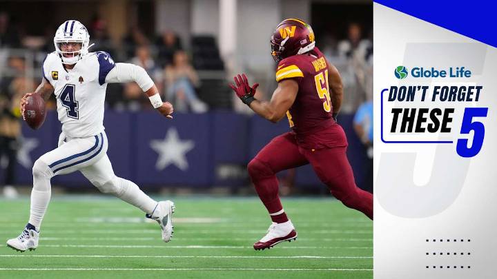 Don't forget these 5: Dak's scramble leads to TD