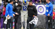 Rams receiver Puka Nacua leaves game vs. Ravens with a foot injury