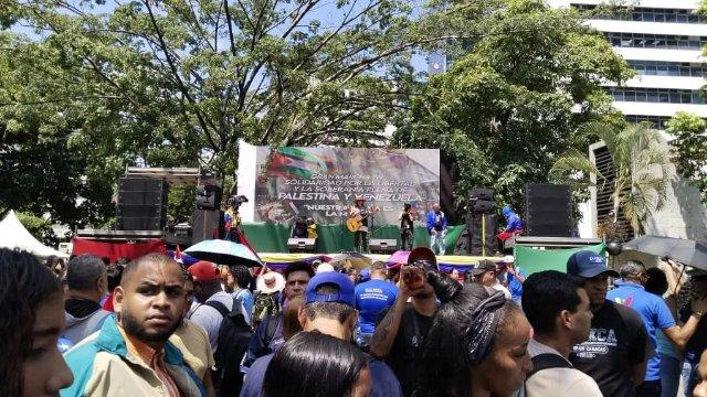 Con multitudinaria marcha Venezuela envió mensaje de resistencia al pueblo palestino