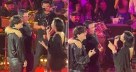 Julión Álvarez canta con Ángela Aguilar en show de Nodal y es criticado en redes