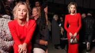 Paris Jackson Wears Red Dress: Stella McCartney at Paris Fashion Week