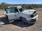 Tres personas resultaron heridas tras el vuelco en la Ruta 251