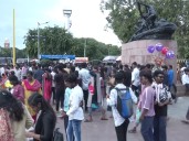 Chennai’s Marina beach bustles with festive spirit on Diwali