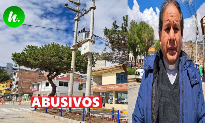 Sacerdote cuestiona postes y cableado en Huaraz