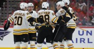 Pastrnak has a 3-point night in the Bruins' 3-1 victory over Ovechkin and the Capitals