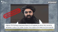 AI-Manipulated Clip of Afghan FM Talking About Temples in Kabul Viral