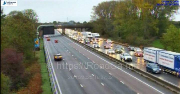 M6 live as crash shuts A500 slip-road near Stoke-on-Trent