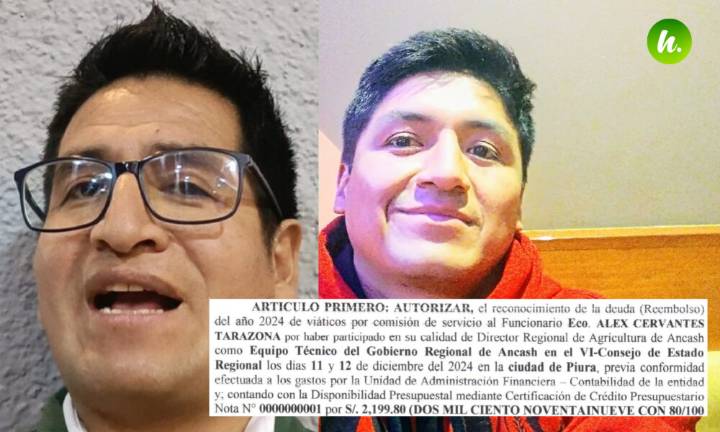 ESCÁNDALO: Director de Agricultura cobra más de S/ 2 mil soles por 2 días de viáticos