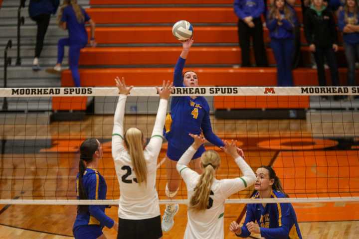 Payton Gravelle's big match leads Wadena-Deer Creek to Section 8AA volleyball title game
