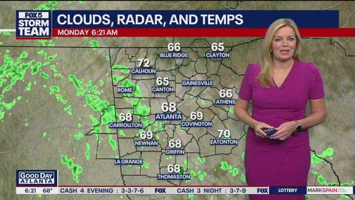 Monday Atlanta weather: Cloudy start to week; rain chances increase midweek