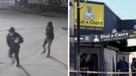 Footage of masked duo before Adelaide restaurant fire